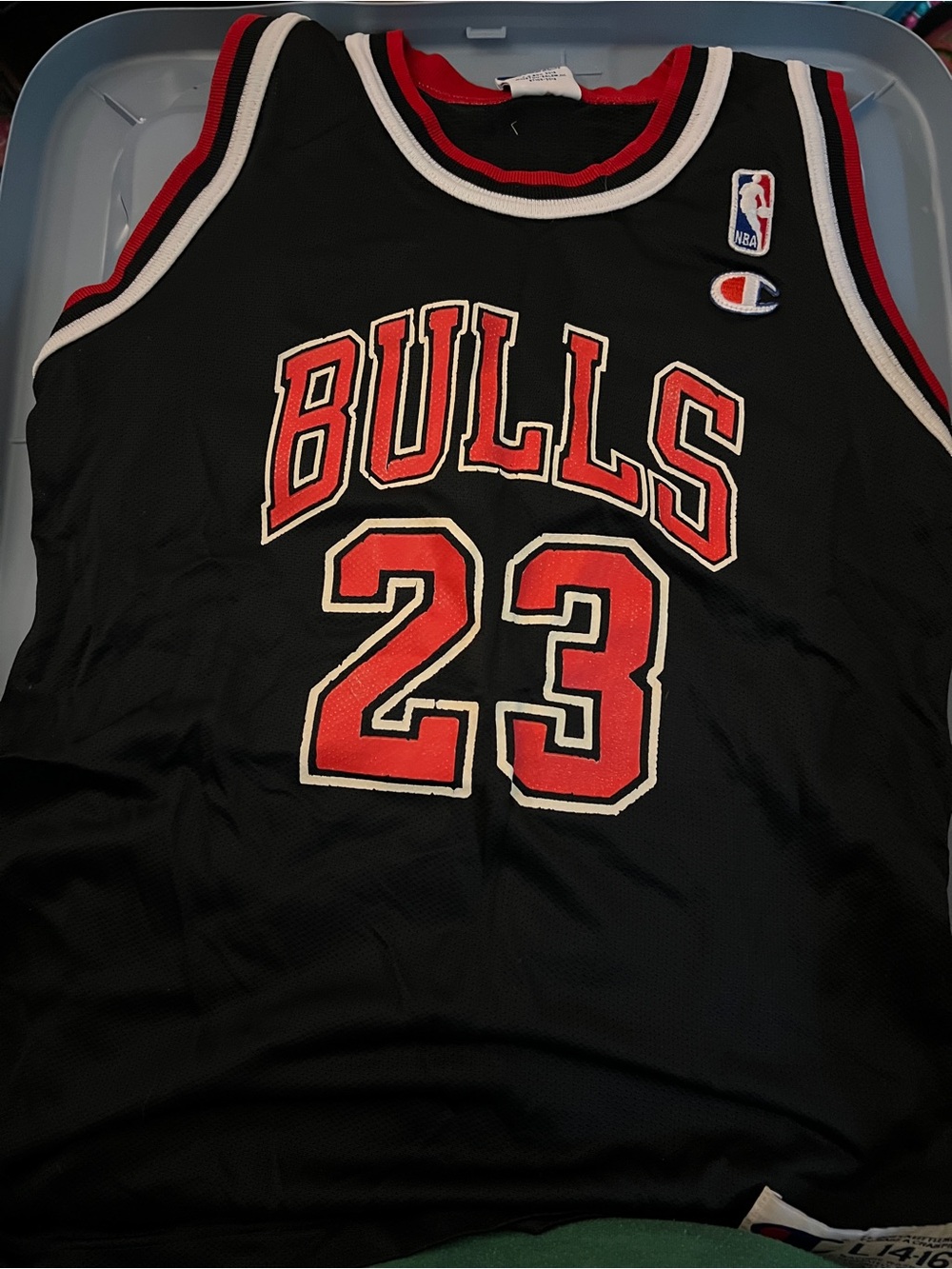 Champion Black & Red Chicago Bulls Michael Jordan 23 Kids Jersey